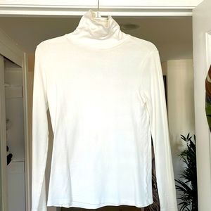 White basic turtleneck